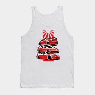 Honda Mix On Back Tank Top